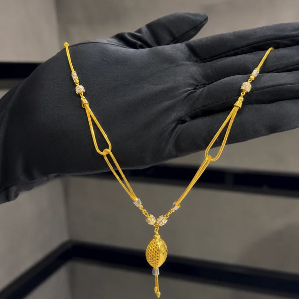 High-Polished Gold-Plated Chain – Lightweight Elegance for Everyday Glam 855