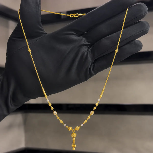 High-Polished Gold-Plated Chain – Lightweight Elegance for Everyday Glam 853