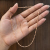 Premium Anti-Tarnish Rose Gold Elegant Daily Wear Chain Necklace for Women