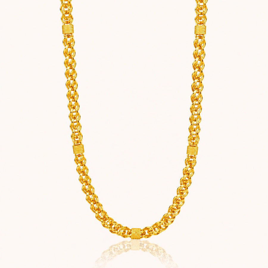 Men’s 18K Gold-Plated Stainless Steel Regal Cuban Link Chain