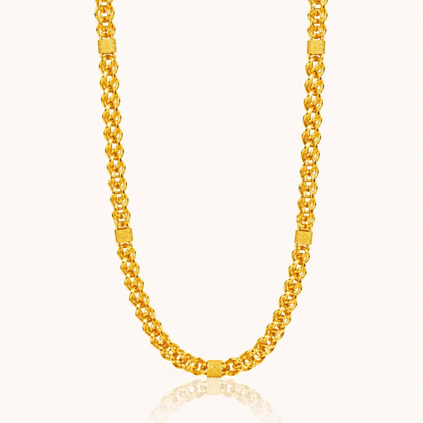 Men’s 18K Gold-Plated Stainless Steel Regal Cuban Link Chain