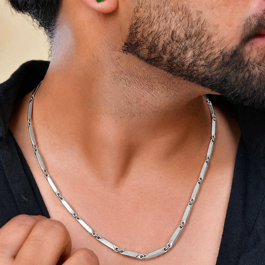 Premium Silver-Plated Stainless Steel Hawk Chain for Men