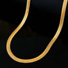 Men 18K Gold-Plated Stainless Steel Thick Snake Chain Necklace For Men