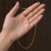Premium Delicate Gold-Plated Beaded Chain Necklace with Secure Hook Lock for Women