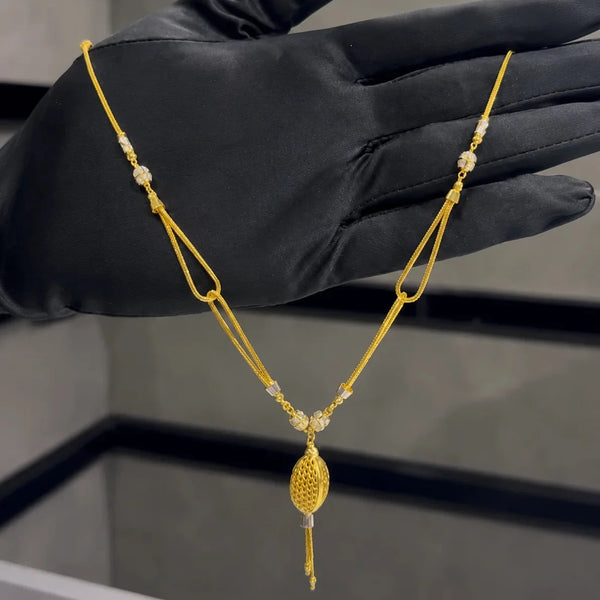 High-Polished Gold-Plated Chain – Lightweight Elegance for Everyday Glam 855