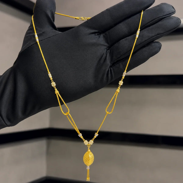 High-Polished Gold-Plated Chain – Lightweight Elegance for Everyday Glam 855
