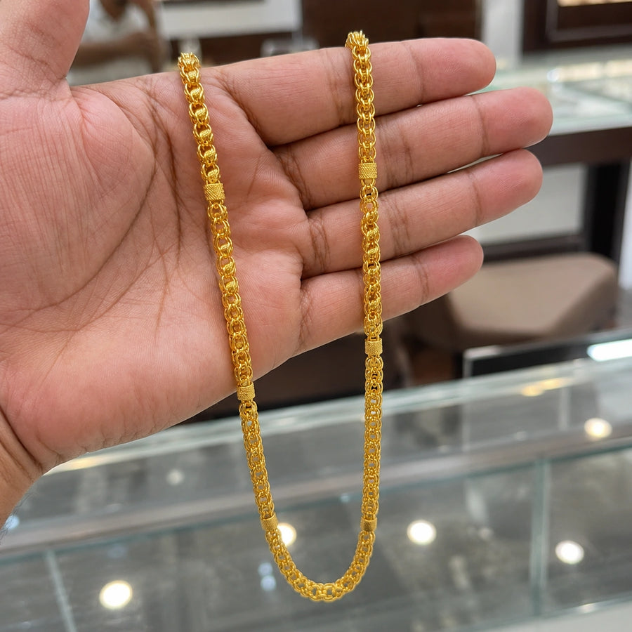Men’s 18K Gold-Plated Stainless Steel Regal Cuban Link Chain