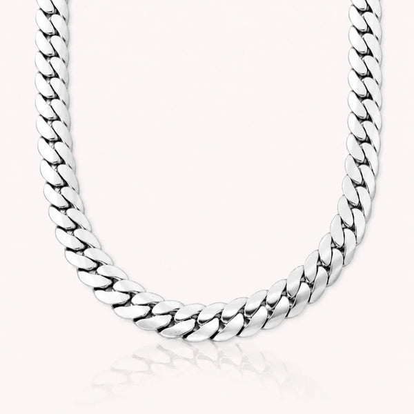 Men Silver-Plated Stainless Steel Spartan Chain Necklace
