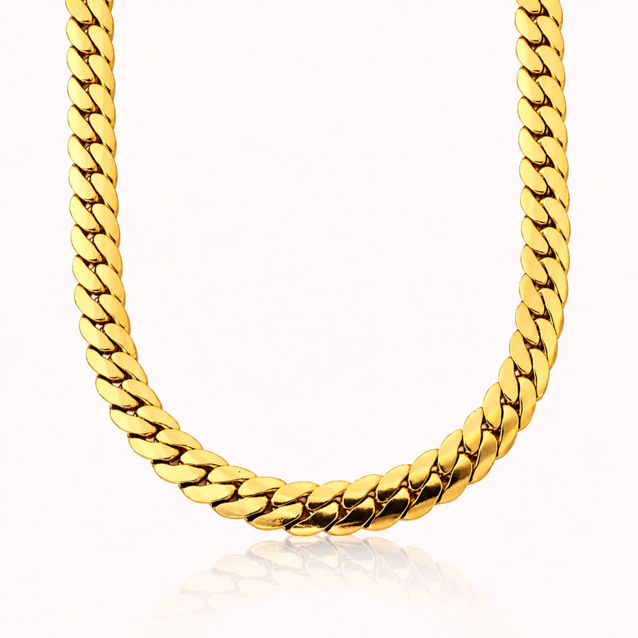 Men 18K Gold-Plated Stainless Steel Spartan Chain Necklace