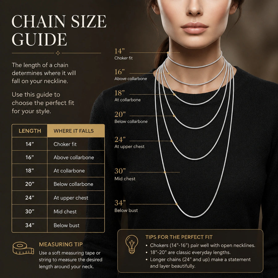 Classic Smooth Gold - Plated Chain with Secure Hook Lock For Women