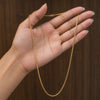 High-Polished Gold-Plated Chain – Lightweight Elegance For Daily Wear