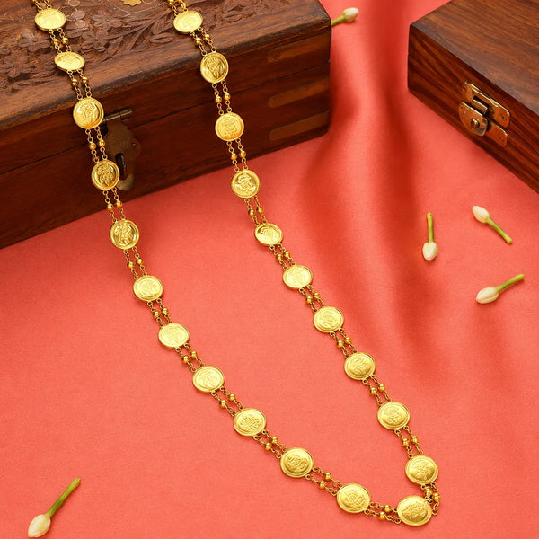 Divya Lakshmi Haar – Premium High-Polished Gold-Plated Necklace for Women