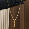 High-Polished Gold-Plated Chain – Lightweight Elegance for Everyday Glam 852