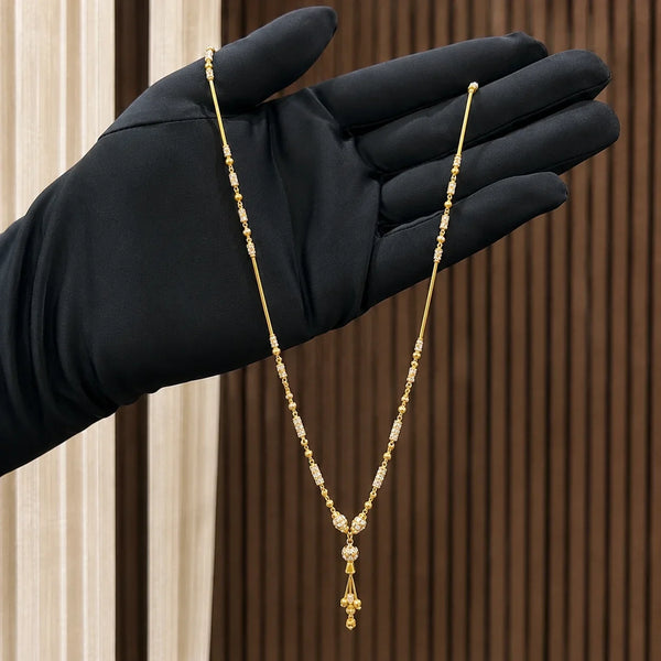 High-Polished Gold-Plated Chain – Lightweight Elegance for Everyday Glam 852
