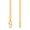 Classic Smooth Gold - Plated Chain with Secure Hook Lock For Women