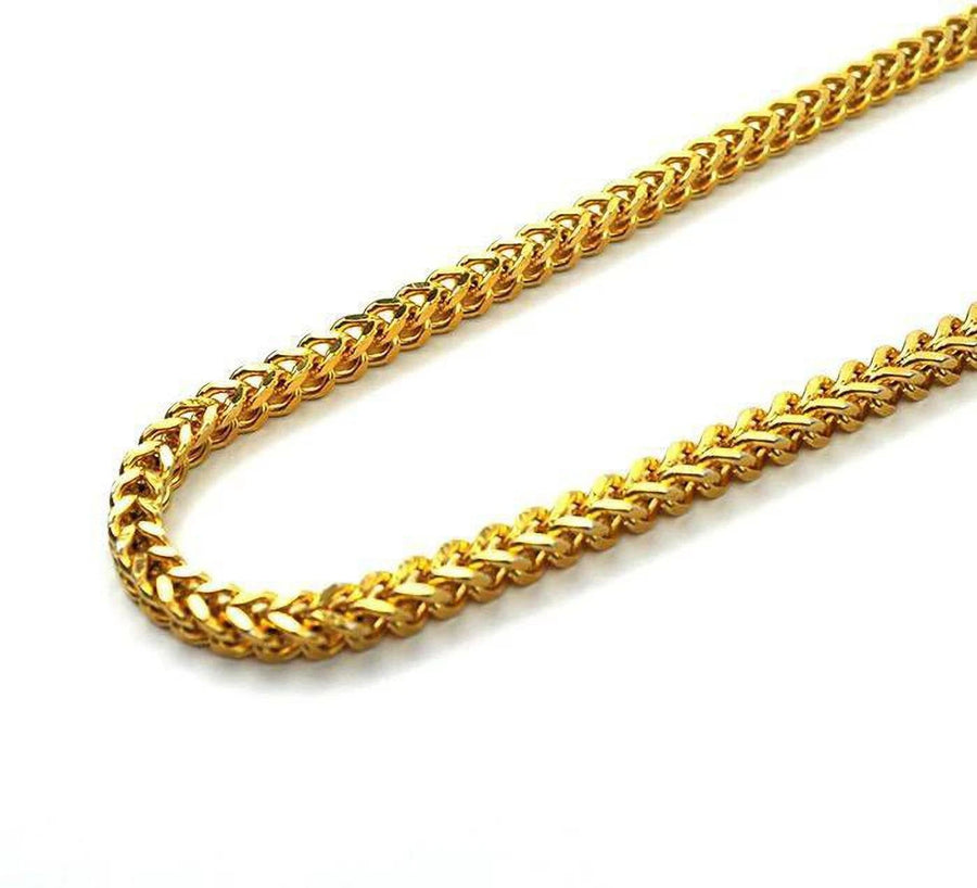 Men 18K Gold-Plated Stainless Steel Emperor Chain Necklace