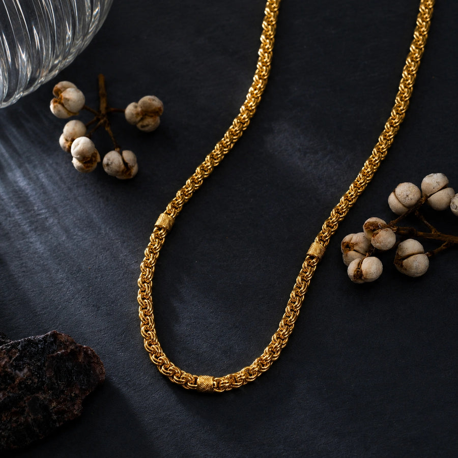 Men’s 18K Gold-Plated Stainless Steel Regal Cuban Link Chain