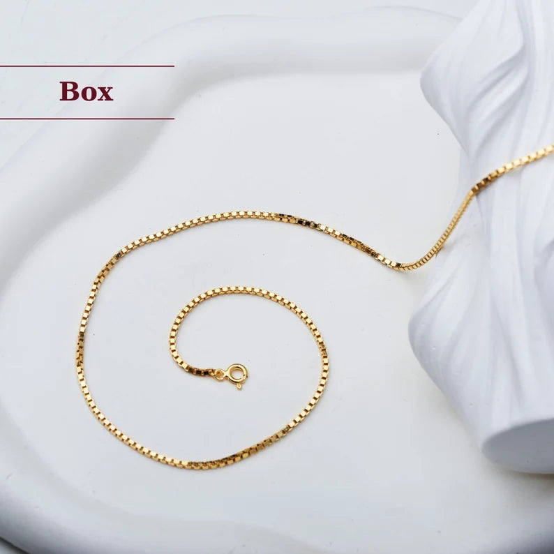 High-Polished Gold-Plated Chain – Lightweight Elegance For Daily Wear