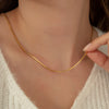 High-Polished Gold-Plated Chain – Lightweight Elegance For Daily Wear