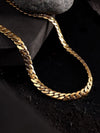 Men 18K Gold-Plated Stainless Steel Spartan Chain Necklace
