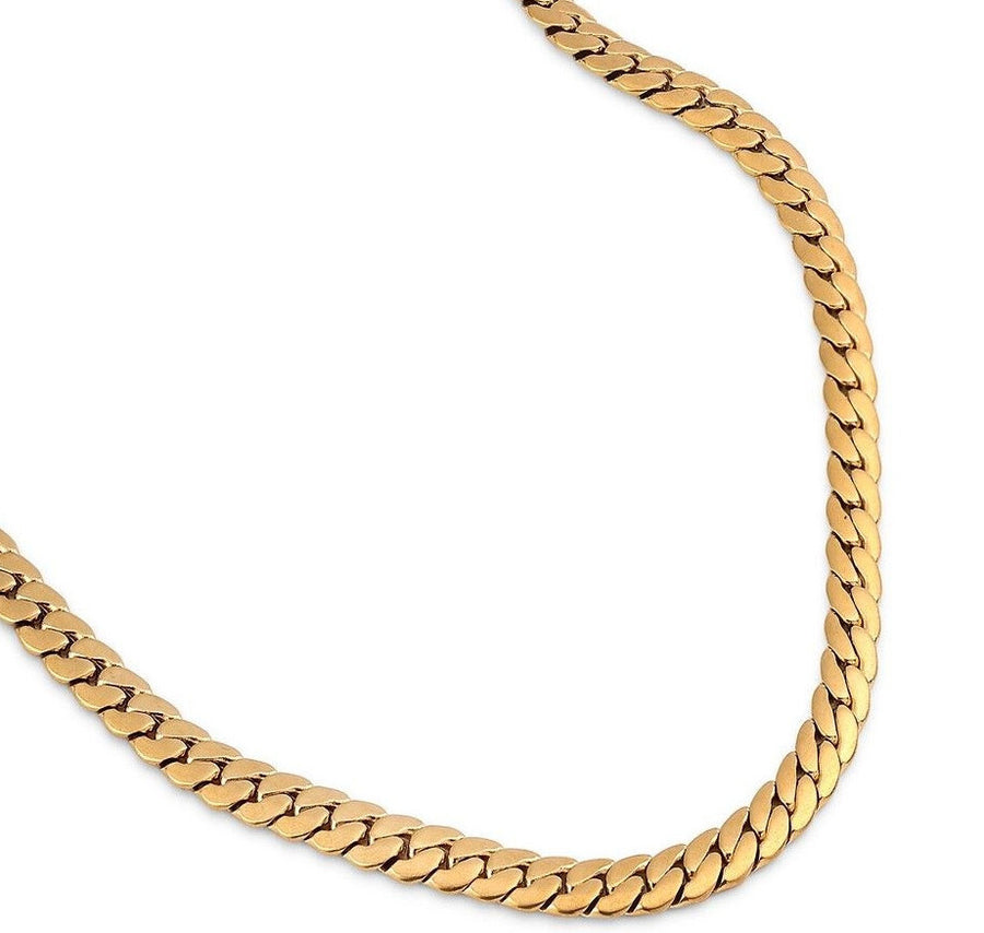 Men 18K Gold-Plated Stainless Steel Spartan Chain Necklace